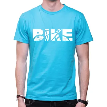 Pánské tričko Cyklo tričko - BIKE, Barva látky tyrkysová modrá, Střih Pánsky/UNISEX, Velikost XL