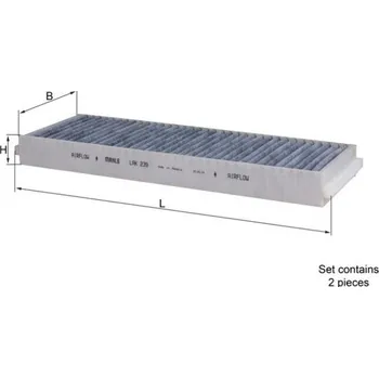 Kabinový filtr Filtr, vzduch v interiéru KNECHT LAK 239/S