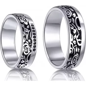 Prsten Stříbrné snubní prsteny SP-7043