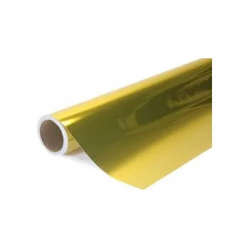 Polep vozidla Chromovaná zrcadlová 3vrstvá zlatá auto wrap fólie 152x400cm - interiér/exteriér