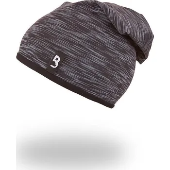 Oblečení a móda Little Angel Čepice podšitá spadlá Outlast® Černý melír/černá Vel. 6 (54-57 cm)