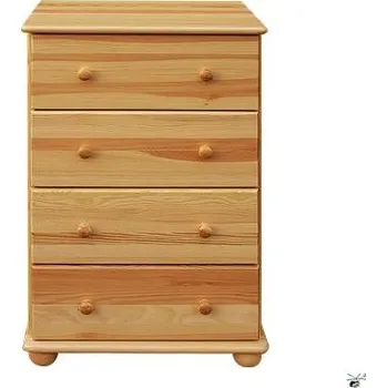 Komoda Komoda 85 - masiv borovice Odstín: Olše