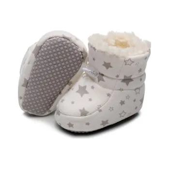 Capáčky Capáčky 0-6 měsíců - NJ018-1 - Bílé s hvězdičkama