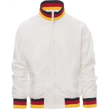 Pánská mikina Pánská celoroční bunda UNITED, Payper Barva: BÍLÁ/NĚMECKO, Velikost: XXL