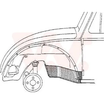 Podběh karosérie Dutina kola VAN WEZEL 5801321