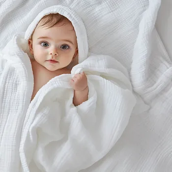 Lily is sailing Mušelínová osuška s žínkou - různé barvy Barva: Modrá