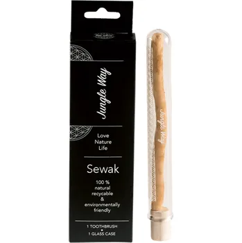 Zubní kartáček Jungle Way Zubní kartáček sewak ve skle Natural