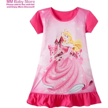 Dívčí šaty Dívčí pyžama šaty s princeznami Disney Barva: Krémová, Velikost: 7-8T