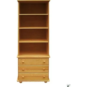 Knihovna Regál 49 - masiv borovice Odstín: Borovice přírodní