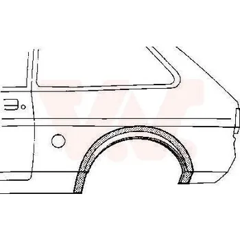Blatník karosérie Boční stěna VAN WEZEL 1833145