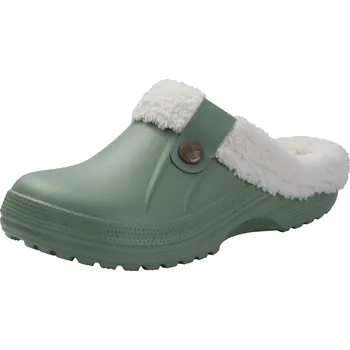 Dámské pantofle Zimní pantofle crocs s kožíškem uvnitř Velikost: 37-38, Barva (Varianta): Zelená