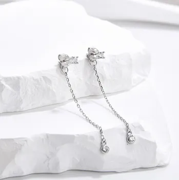 Náušnice Jan Kos jewellery Stříbrné náušnice visací MHT-2967/SW00