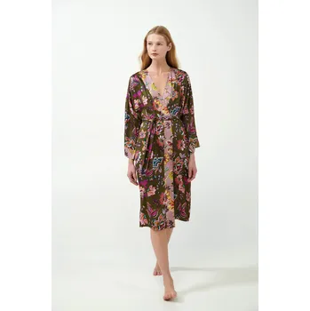 Dámský župan Vamp - Dámský župan s potiskem 21124 - Vamp green moss s