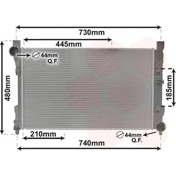 Motor automobilu Chladič, chlazení motoru VAN WEZEL 30002288