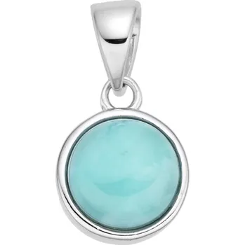 Řetízek Jan Kos jewellery Stříbrný přívěsek s larimarem MHT-2007/S00