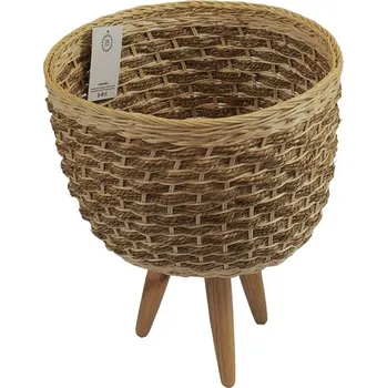 Květináč DEMIGARDEN Květináč z mořské trávy s nohama pr.31 v.23 (38)