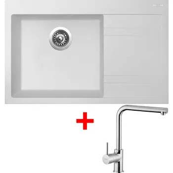 Granitový dřez Akční Sinks RIM 780 L Milk + ELKA