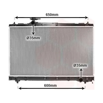 Motor automobilu Chladič, chlazení motoru VAN WEZEL 53002331