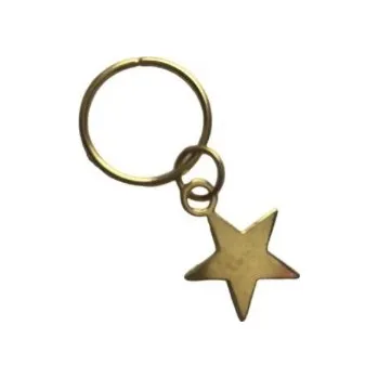 Přívěsek Přívěsek do copu - 10ks Tvar: Hvězda zlatá