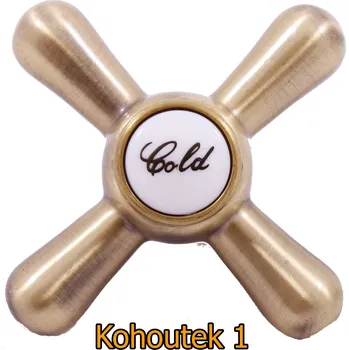 Vodovodní baterie Kuchyňská vodovodní baterie RUSTIK stará mosaz Typ kohoutku: Kohoutek I, Rozteč baterie (mm): 150