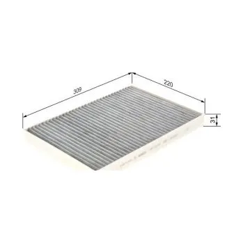 Kabinový filtr Kabinový filtr Audi Q8 (4MN) Bosch - 55TFSIMHQ, 55TFSIeQ, 60TFSIeQ, 45TDIMHQ, 50TDIMHQ, --