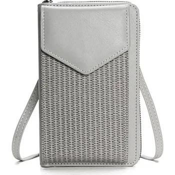 Kabelka Kabelka na mobil Twill s popruhem šedá