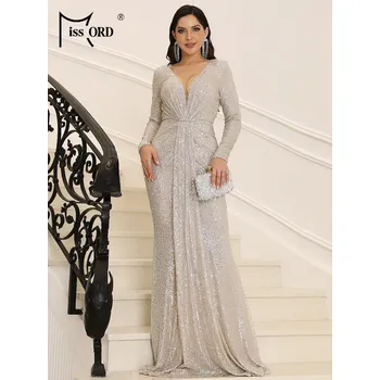 Dámské šaty Dámské plesové šaty LissCord LC1167 Barva: Stříbrná, Velikost: M