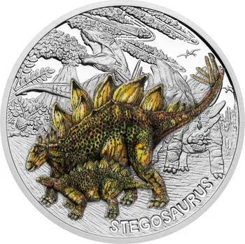 2024 - Stříbrná mince Stegosaurus - Pravěký svět