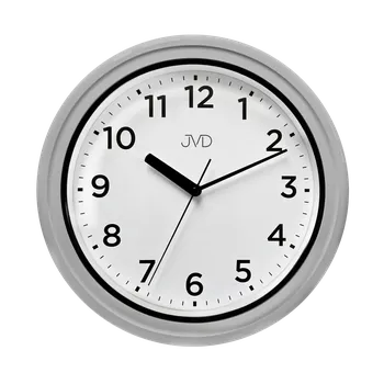 Hodiny JVD Nástěnné šedé netikající tiché koupelnové hodiny JVD SH5913.2 (Hodiny do koupelny )