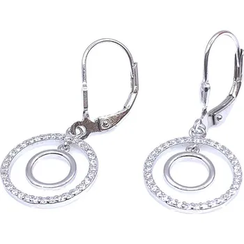 Módní doplněk Jan Kos jewellery Stříbrné náušnice MHT-3406/SW00
