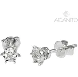 Zlaté briliantové náušnice na šroubek