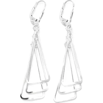 Náušnice Stříbrné náušnice dlouhé Ecos