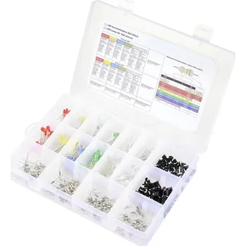 Dioda TRU COMPONENTS LED s vývody červená, žlutá, modrá, žlutozelená, teplá bílá, studená bílá kulatý 3 mm, 5 mm 55 mcd, 330 mcd, 420 mcd, 2500 mcd, 14400 mcd 30 °