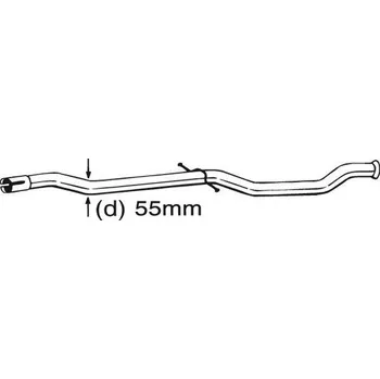 Výfukový systém BOSAL Opravné potrubí - katalyzátor BS 889-545