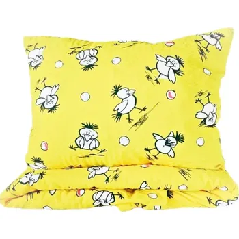 Povlečení Margitex povlečení Loskuták žlutý krep 90x135, 40x60 cm 2.jakost (Dětské povlečení do postýlky)