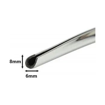 Lišta karosérie Ochranná dekorativní chromovaná lišta hrany dveří 8mm - 15m samolepící
