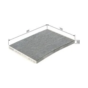 Kabinový filtr Kabinový filtr Nissan QASHQAI / QASHQAI +2 I VAN (J10, JJ10E) Bosch - 1.6CVTC, 2.0, 2.0 -