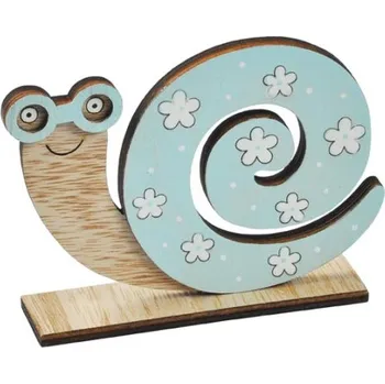 Velikonoční dekorace šnek modrý ulita 12,5cm 2221603 MFP