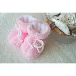 AMÁLKA Zateplené chlupaté bačkůrky, růžové Velikost: 68-80