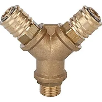 Kompresor Rozbočovací krabice, mosaz, 4 spojky, vnější závit g1/2" riegler 245.33-e