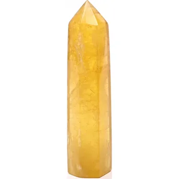 Drahý kámen Magieprirody.cz Obelisk Fluorit žlutý špice 100 g - 9,6 cm #C444