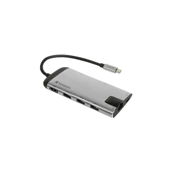 USB hub Verbatim USB-C Multiport HUB, 3x USB 3.0, 1x USB-C, HDMI, LAN, SD, microSD - 49142