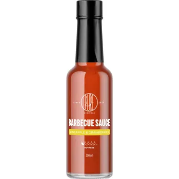 Omáčka BrainMax Pure Barbecue sauce, Pineapple & Cranberries (barbecue omáčka, ananas a brusinky), 200 ml