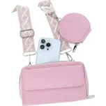 Kabelka na mobil Indigo s popruhem růžová