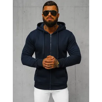 Pánská mikina Ozonee Pánská mikina na zip Tricia tmavá navy M