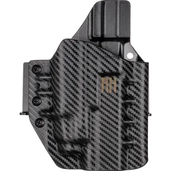 Příslušenství pro sportovní střelbu RH Holsters FROGY - Glock 17/22/31 + Streamlight TLR-7 X - vnější kydexové pouzdro - poloviční sweatguard - carbon Pouzdro je pro: Pravák