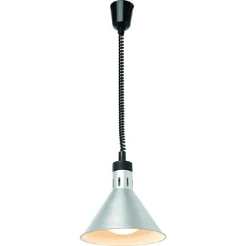 Kuželová tepelná lampa Rise and Fall, HENDI, Stříbrná, 230V/250W, ⌀275x(H)250mm