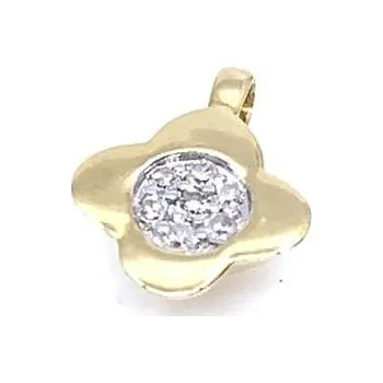 Přívěsek Diante Zlatý přívěsek s briliantem CKWSAP01966Y