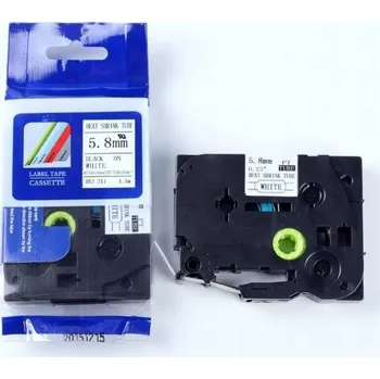 Pásek do tiskárny Naplnka Kompatibilní páska s Brother HSe-211 5,8mm x 1,5m, černý tisk