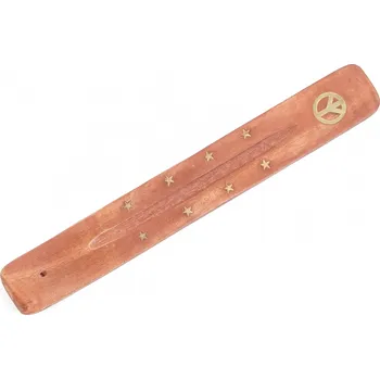 Čajovna Dřevěný stojan zdobený mosazí - mír